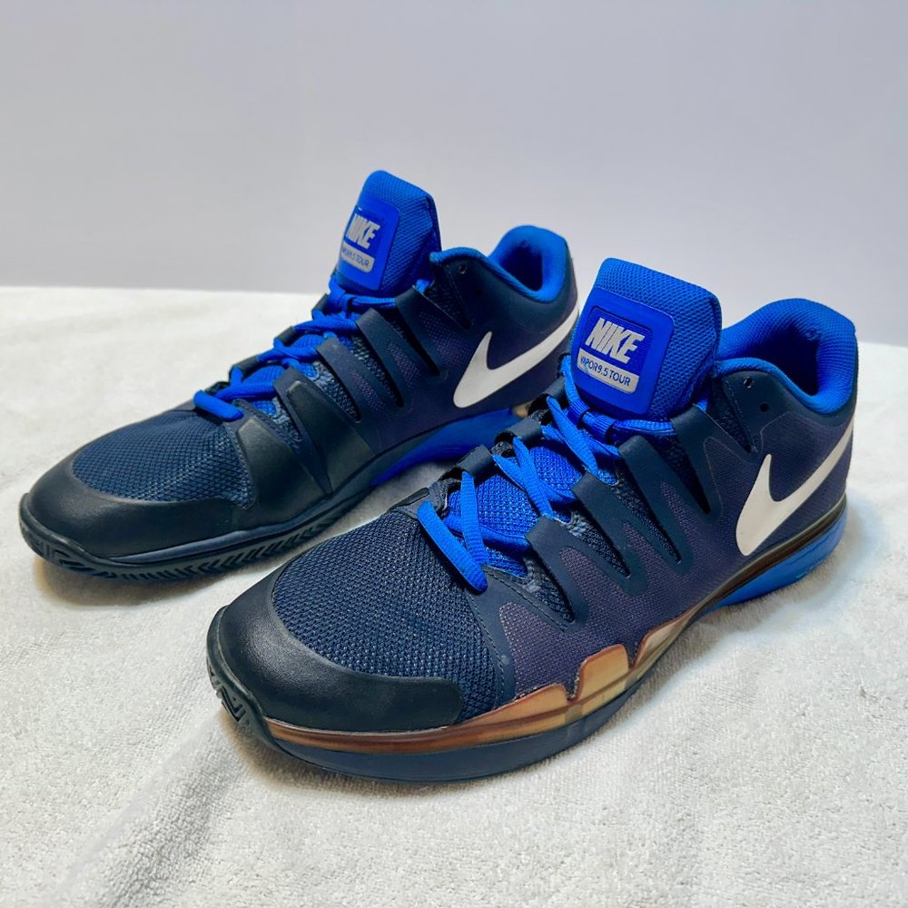 RARE NIKE Zoom Vapor Tour 9.5 Halle Open SIZE 13 631458-410 Roger Federer 2016